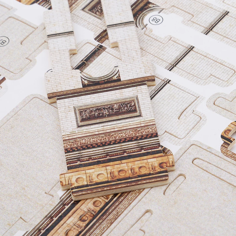 

Hot Sale Novel Baby 3D Puzzles Wooden Building Model Toys Early Educational Famous Landscape Puzzles For Children