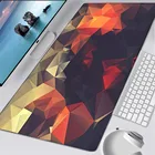 Коврик для мыши с геометрическим рисунком XXL, Большой Оверлок с краями, Настольный коврик, абстрактный резиновый коврик для компьютерной игровой мыши, Настольный коврик для клавиатуры, аксессуары для ПК