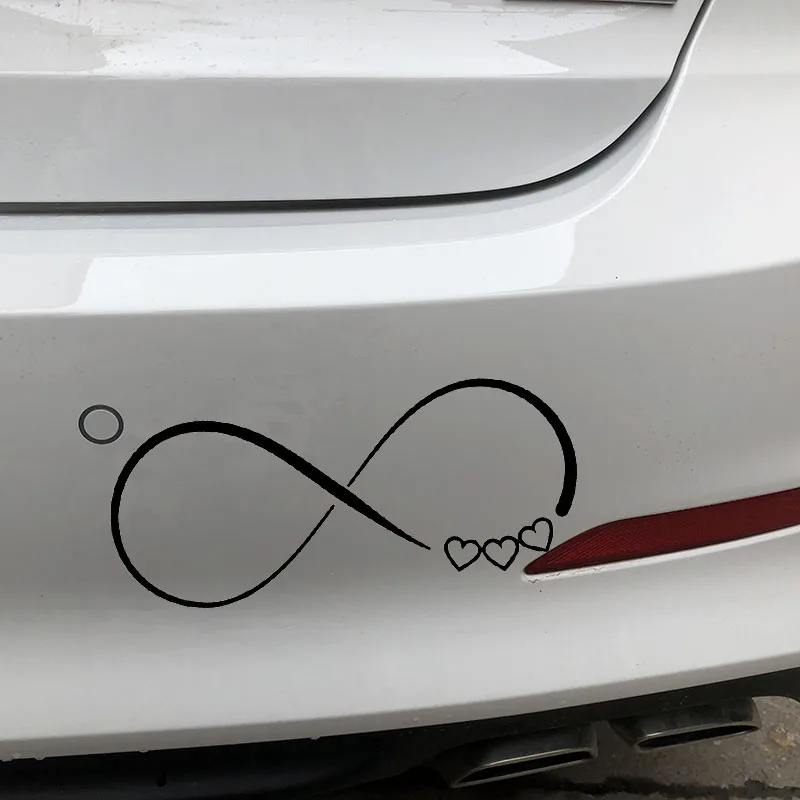 YJZT 16.5X6.9CM Love Cycle Art Vinyl Car Stickers Whole Body Bumper Decoration Decals C25-0575 | Автомобили и мотоциклы