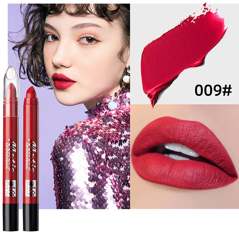 MENOW 6-color матовая тумана Kiss Proof вращающаяся губная помада ручка L549