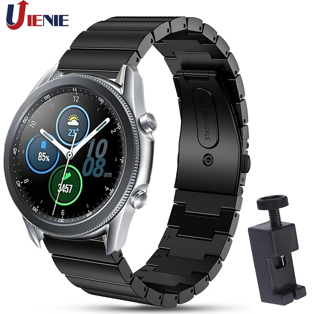 

Ремешок для часов Samsung Galaxy Watch 3, 45 мм, нержавеющая сталь, 46 мм