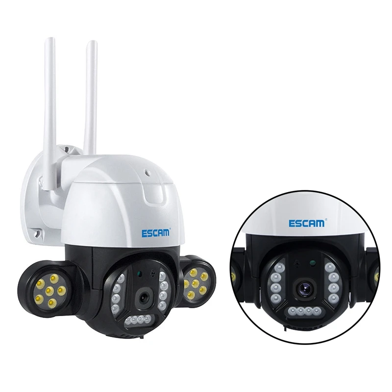 

ESCAM QF233 IP Camera 3MP PTZ Motion Detection WIFI Two-Way Voice Dual Light Source Night Vision H.265 Camera