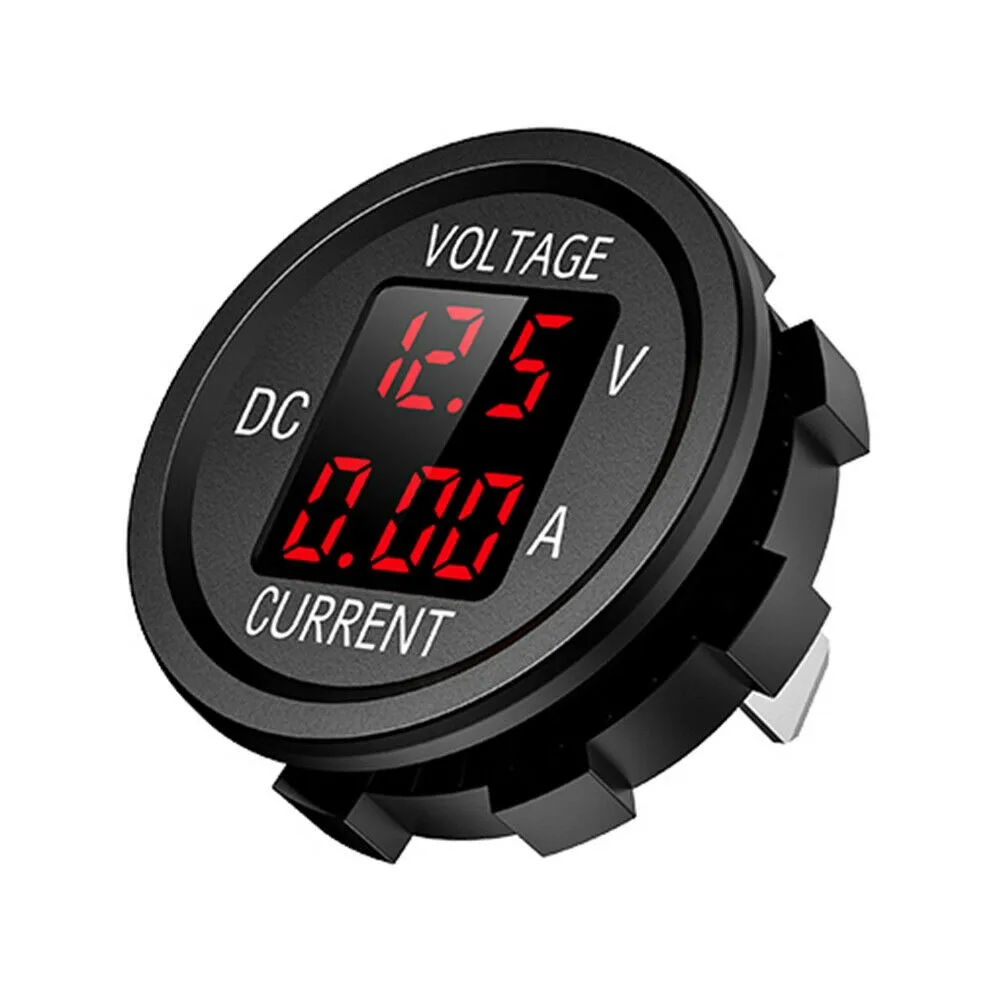 

D6 Digital Panel Voltmeter Ammeter For 12-24V LED Display Panel Meter Volt Current 10A 1pcs