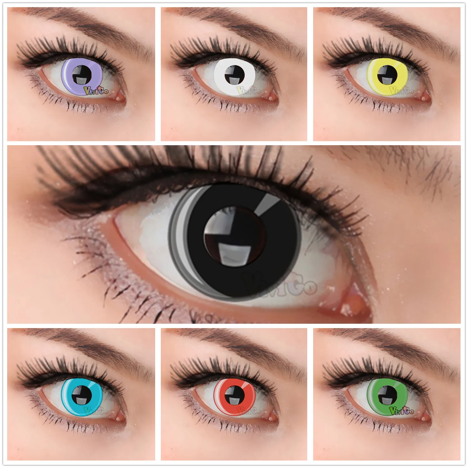 

Цвет глаз, девушки-подростки, женщины, зомби, белый, черный, мужчины, косплей, аниме, Необычные линзы, оптовая продажа