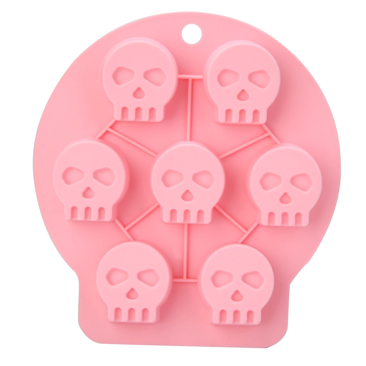 Skeleton 1 комплект формы на Хэллоуин ведьмы кости призрачная летучая мышь силиконовая помадка Гибкая Хэллоуин торт плесень мыло формы украшения инструменты цвет случайный - Цвет: Skeleton