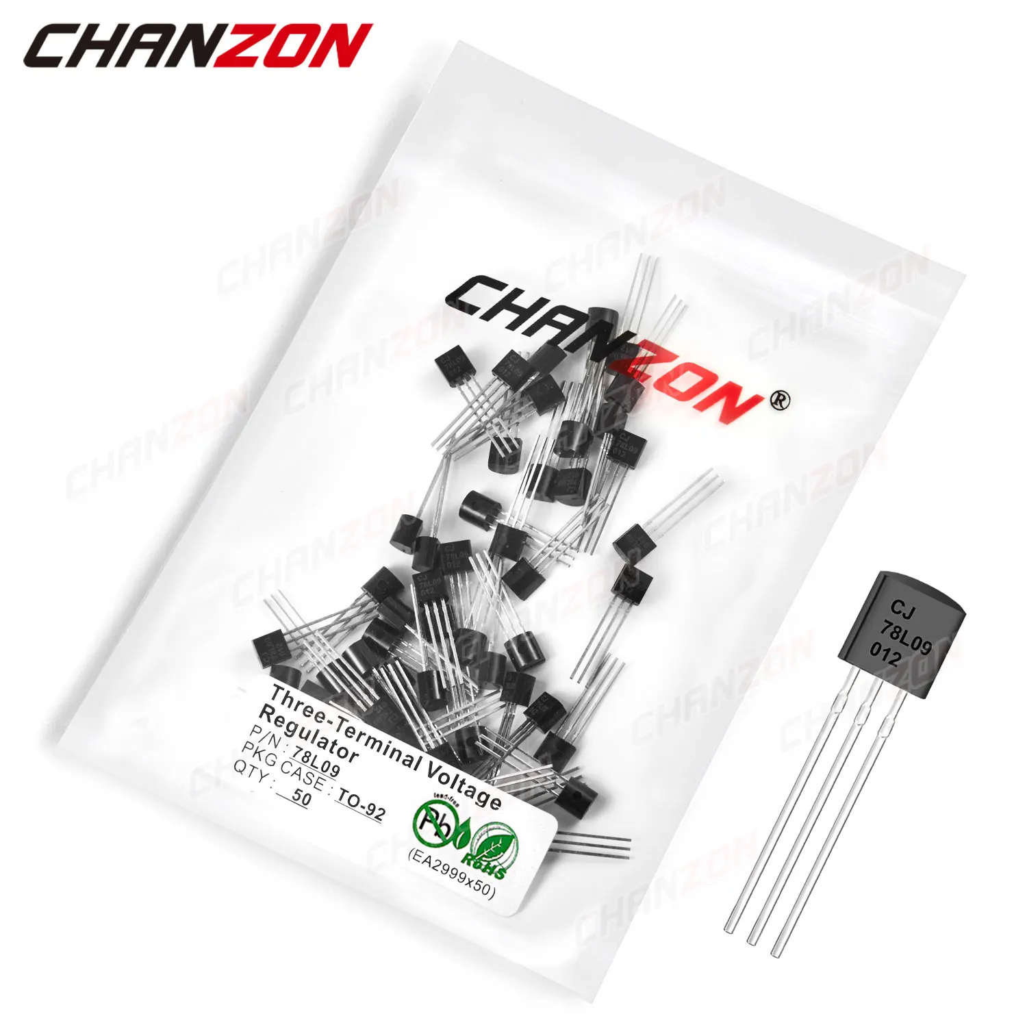 

50Pcs 78L09 TO-92 Three-Terminal Voltage Regulator Transistor Bipolar Junction BJT Tube Fets AC 30V Integrated Circuits