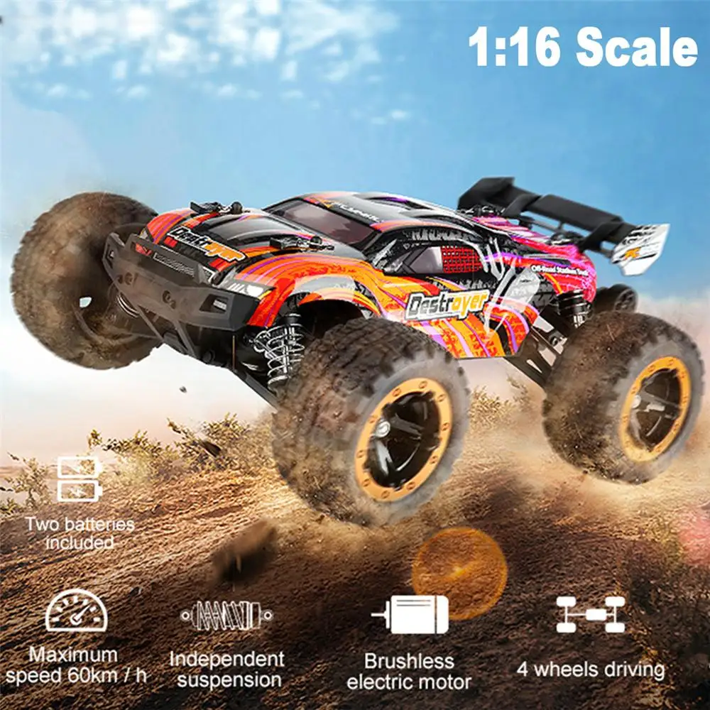 

Flyhal FC600 1/16 RC Car 4WD 60km/h Racing Brushless with LED Light Drift Remote Control Vehicle Electric RTR Model Toy for Kid