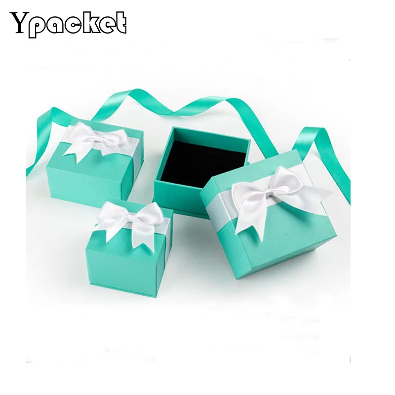 Square Jewelry Box 30pcs/Lot Green Jewelry Organizer Box Engagement Ring For Earrings Necklace Travel Jewelry Box 6.2*6.2*5cm