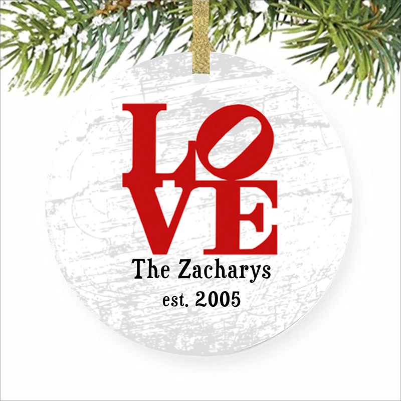 Статуэтка любви фифилии Рождественский орнамент персонализированное