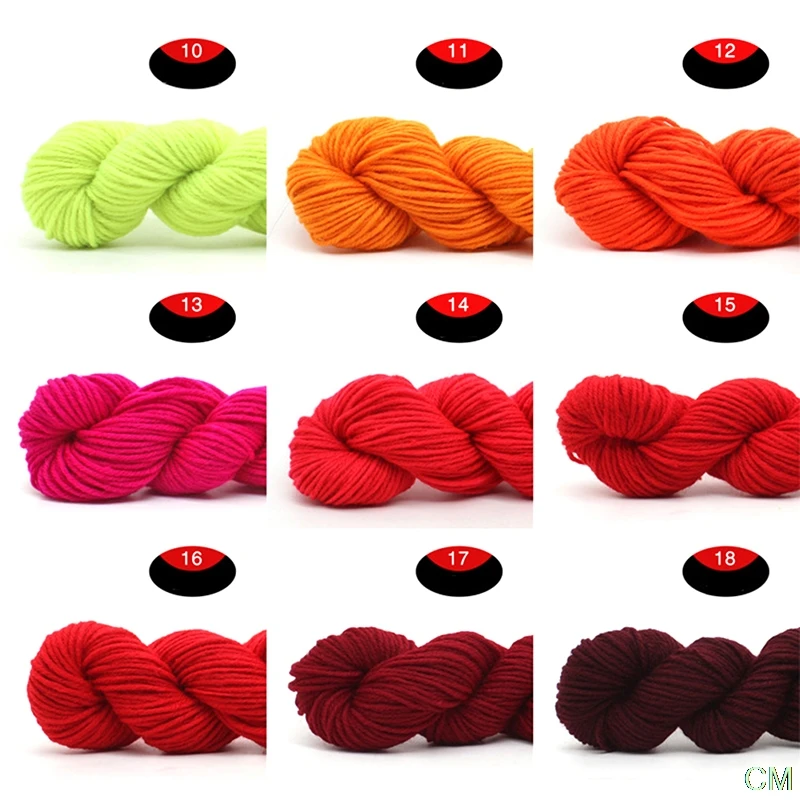 

50g Acrylic Yarn Medium Thick Wool Yarn Hand Woven Crochet Slippers Insole