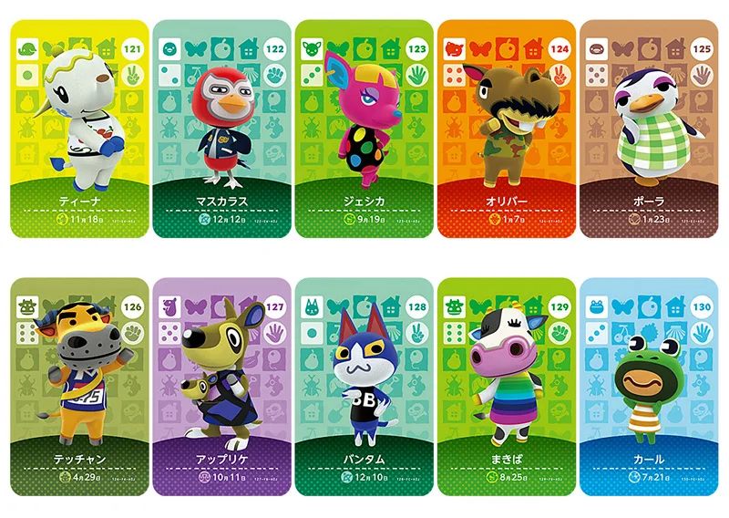 Серия 2(101-140) карточка для скрещивания животных Amiibo NS игр | Игрушки и хобби