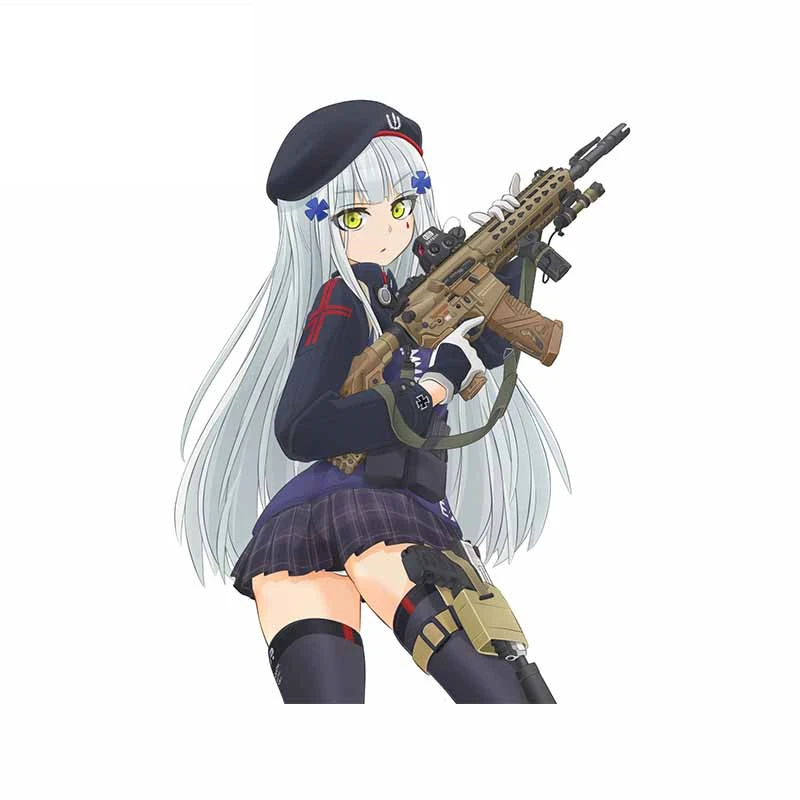 

Fuzhen Boutique Decals Exterior Accessories Anime Girl Gun Funny Car Stickers Bumper Decal Waterproof Occlusion Scratch
