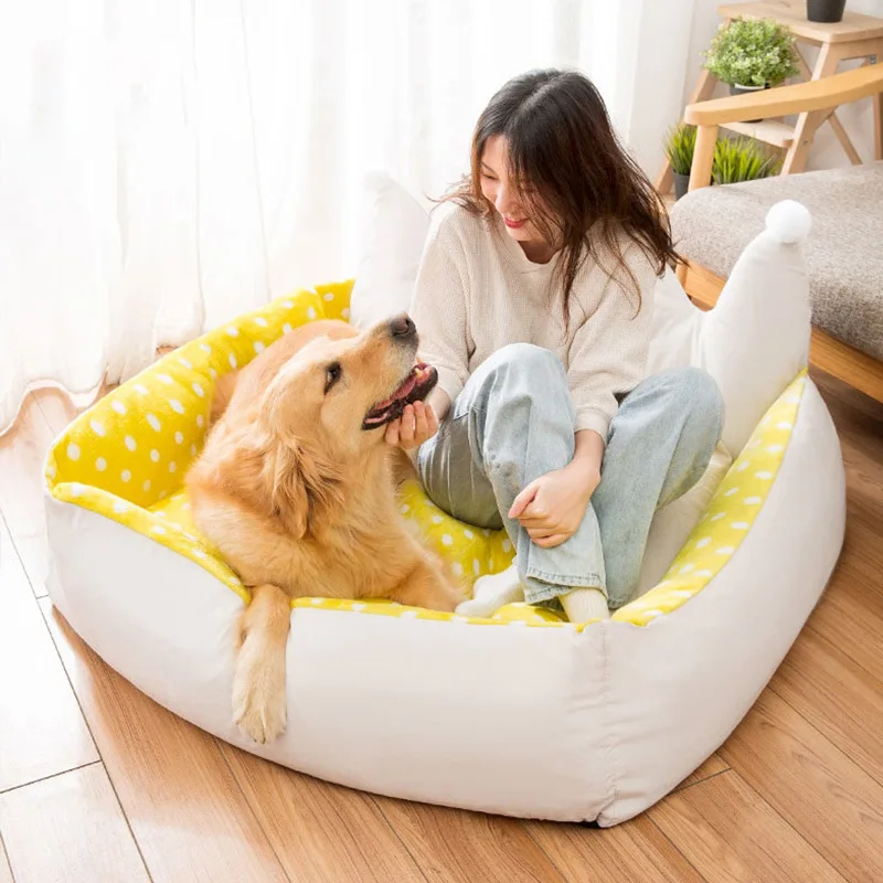 

Doghouse Four Seasons General Purpose Small Medium-Sized Dogs Removable And Washable Dog House Cat Nest Winter Warm Deep Sleep
