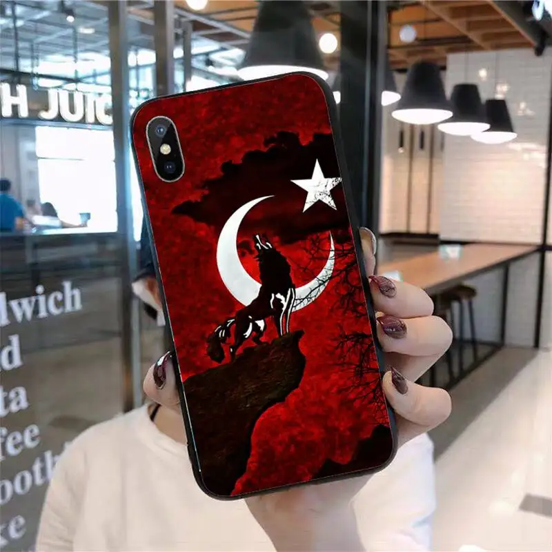 

turkey turkish flag wolf Accessories Phone Case for iPhone 11 12 pro XS MAX 8 7 6 6S Plus X 5S SE 2020 mini