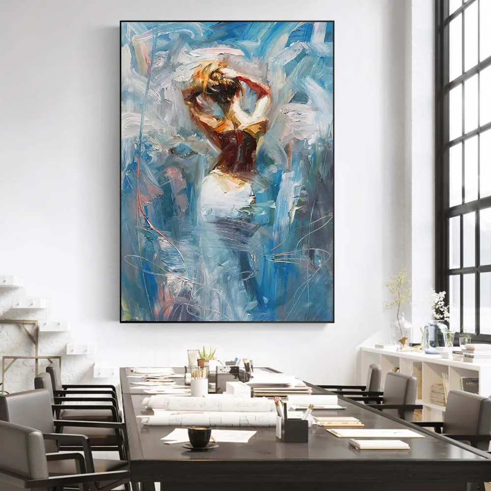 Генри АСЕНСИО абстрактные черные женские известные художественные Печать холст