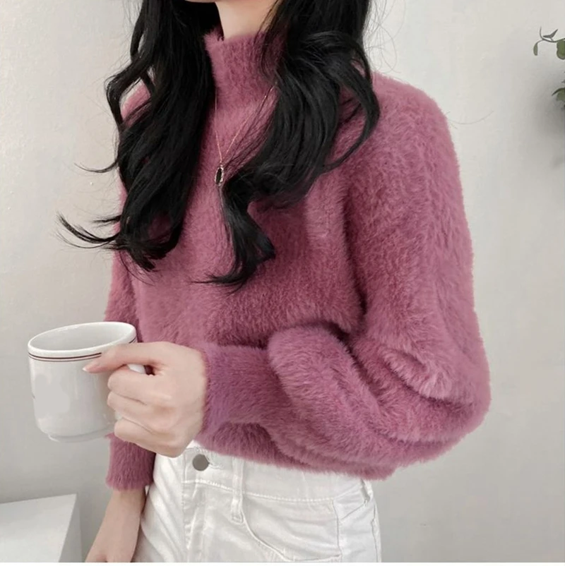 RICININA зимний свитер для женщин шерстяные Джемперы девушек с длинным рукавом