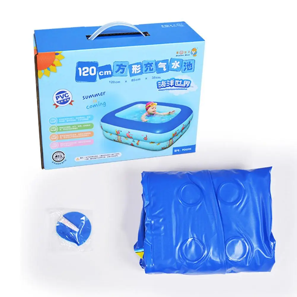 Детский надувной бассейн детский квадратный большого размера для дома | Мать и