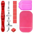 16 шт. каучуковая ручка для алмазной живописи, сменные насадки для ручек из сплава, многофункциональные насадки, перьевые ручки для алмазной живописи, клеевая глина, лоток