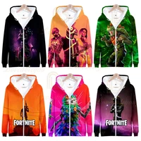 hot game fortnite mens hoodie cartoon anime print unisex pullover streetwear zipper hoodie harajuku long sleeve sweatshirt tops