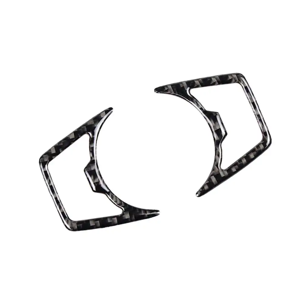 

2* Black ABS Headlight Switch Interior Modification Stickers For Ford Mustang
