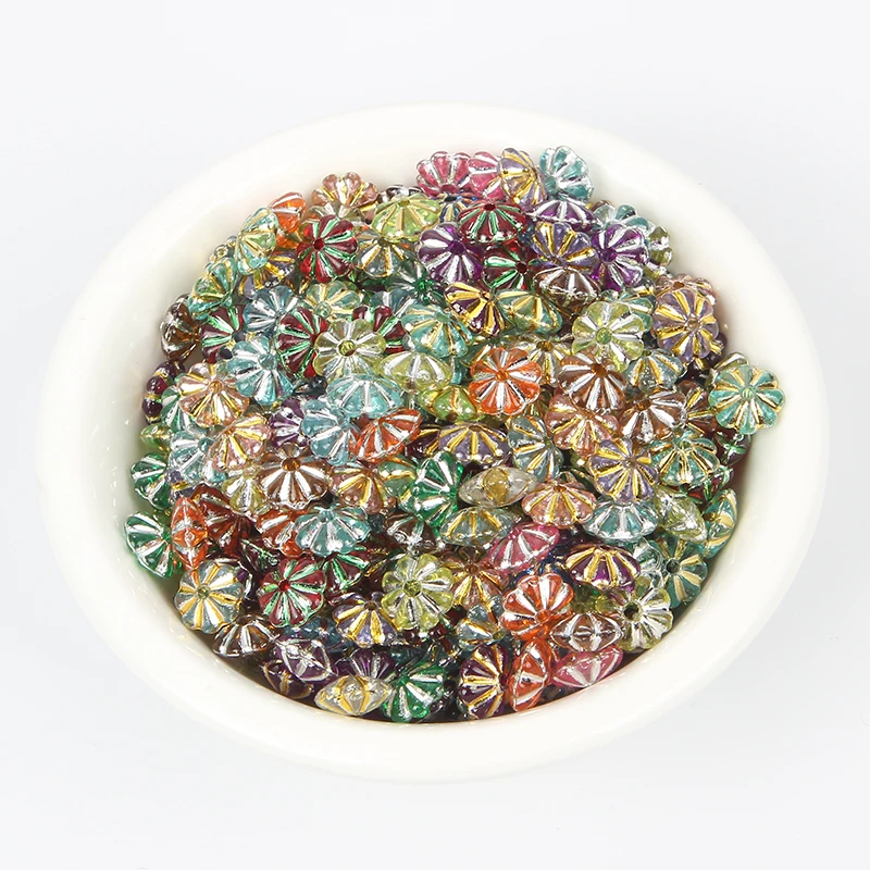 200 шт Смешанные акриловые стразы с плоским основанием бусины 6X6mm для ювелирных