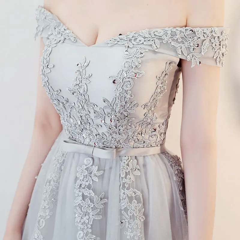 Элегантное Длинное платье для выпускного вечера LAMYA Princess винтажное кружевное с