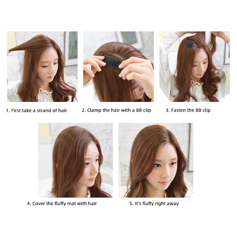 Hair roots fluffy Clips Artifacts Back Head Pad Invisible Sponge Pads On The Top Of Women Accessories Tools | Красота и здоровье