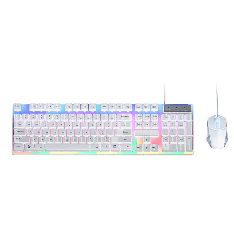 

Проводная клавиатура, только для офиса, набор для набора текста, мышь, механическая работа, компьютерная настольная Бесшумная внешняя элект...