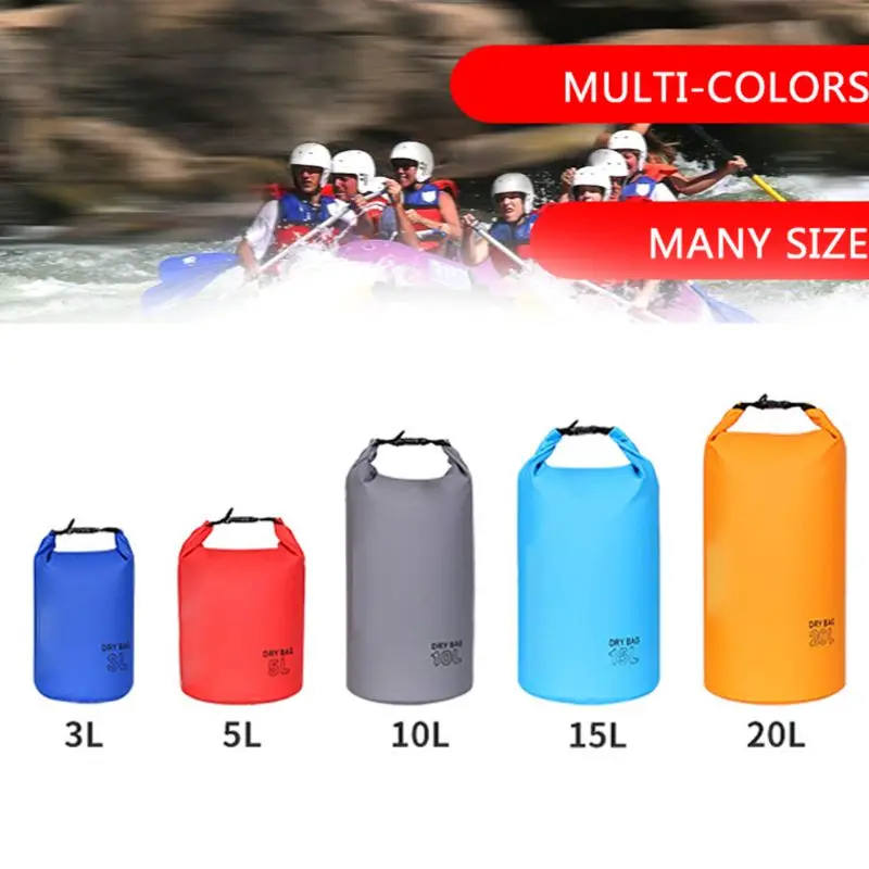 

6 Colors Waterproof Dry Bag for Women Men, 3L/5L/10L/15L/20L Roll Top Lightweigh