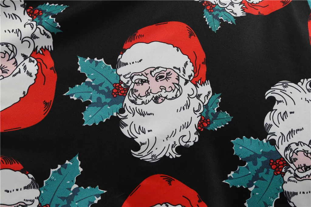 Kerstjurk рождественское платье женское половина рукава Винтаж 1950 s Хепберн