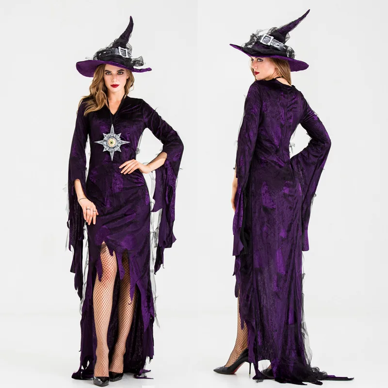 

New Halloween Adult Witches Cosplay Princess Dress Vampire Costume