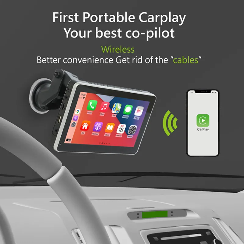 7 touched digital performance lcd media player naviigation support wireless carplay android auto mirror link rearview camera free global shipping