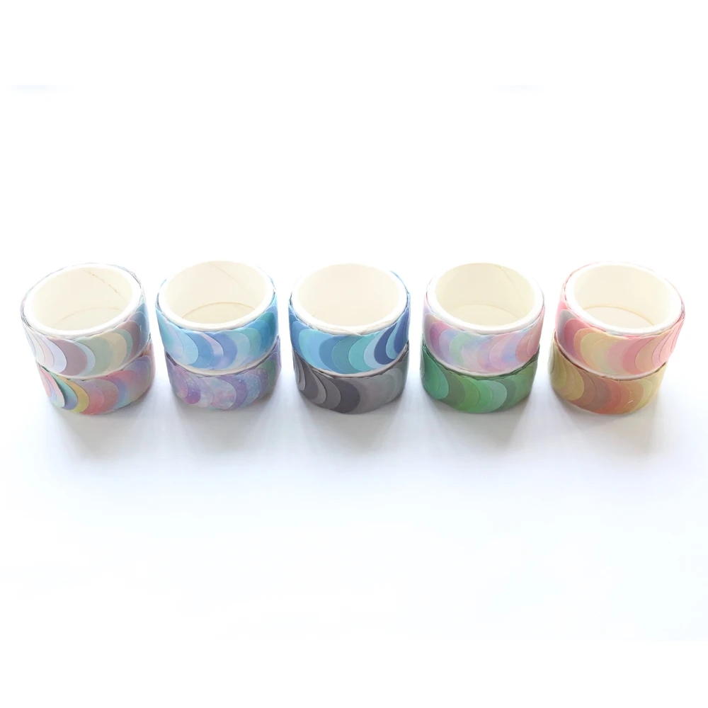 Domikee новые милые конфеты цветные круглые Васи Ленты kawaii путешественник журнал