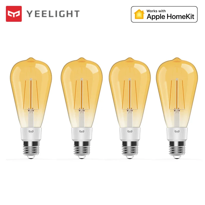 Yee светильник умная Светодиодная лампа накаливания E27 500lm 6W 220V с регулируемой