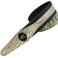 bass strap crocodile skin embossed pu leather electric guitar belt acoustic guitar strap accessories