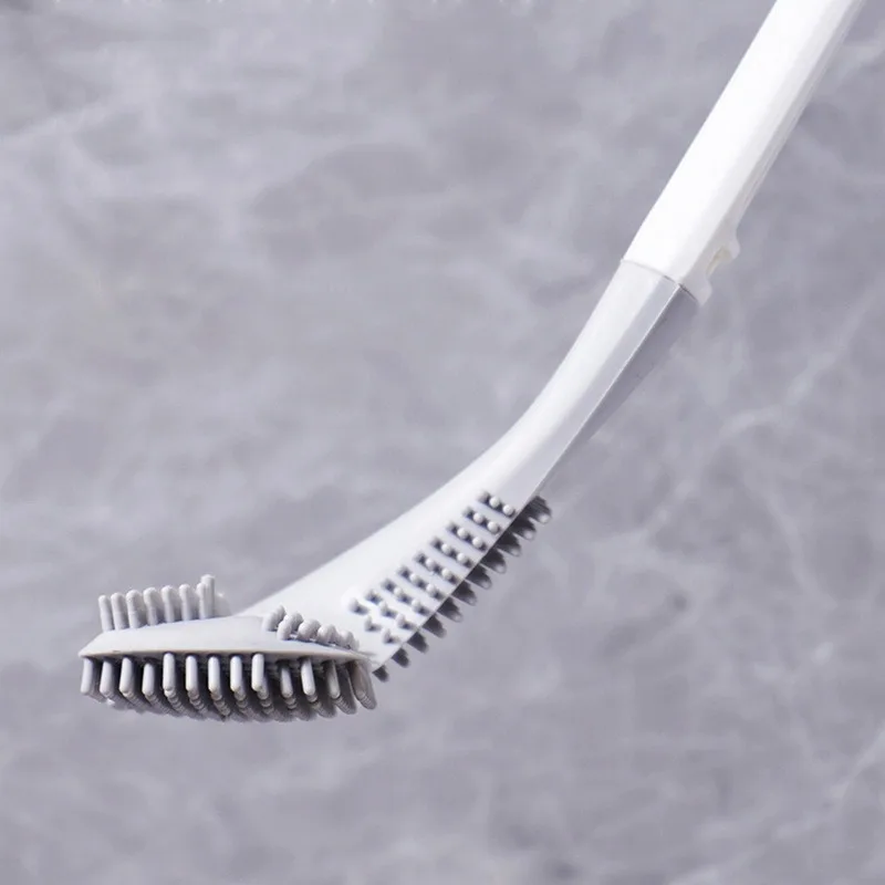 

Toilet Brush Silicone Bait Anti-dandrushing Brush Long Handle Silicone WC Toilet Brush Bathroom Accessories Toilet Brush Cleaner