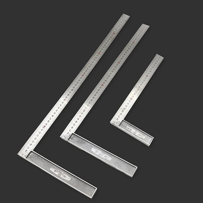 30cm/11.75 inch Aluminum handle with stainless steel scale Right Measuring Angle Square Ruler | Инструменты