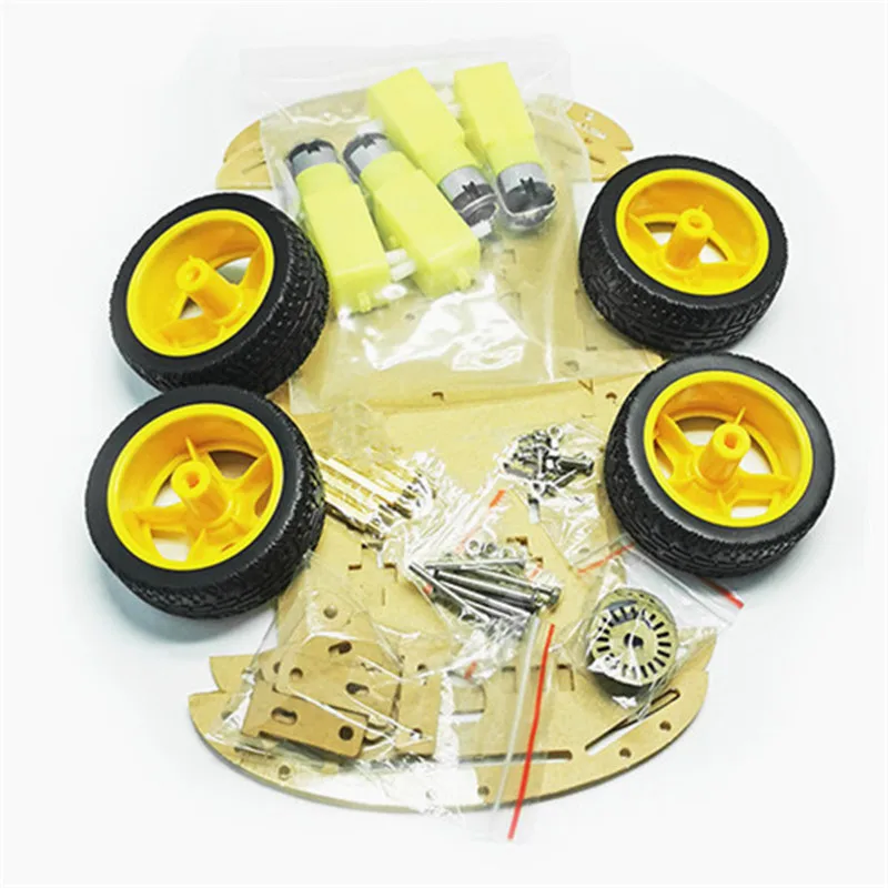 Умный робот 4WD шасси автомобиля наборы для самостоятельной сборки с магнитным