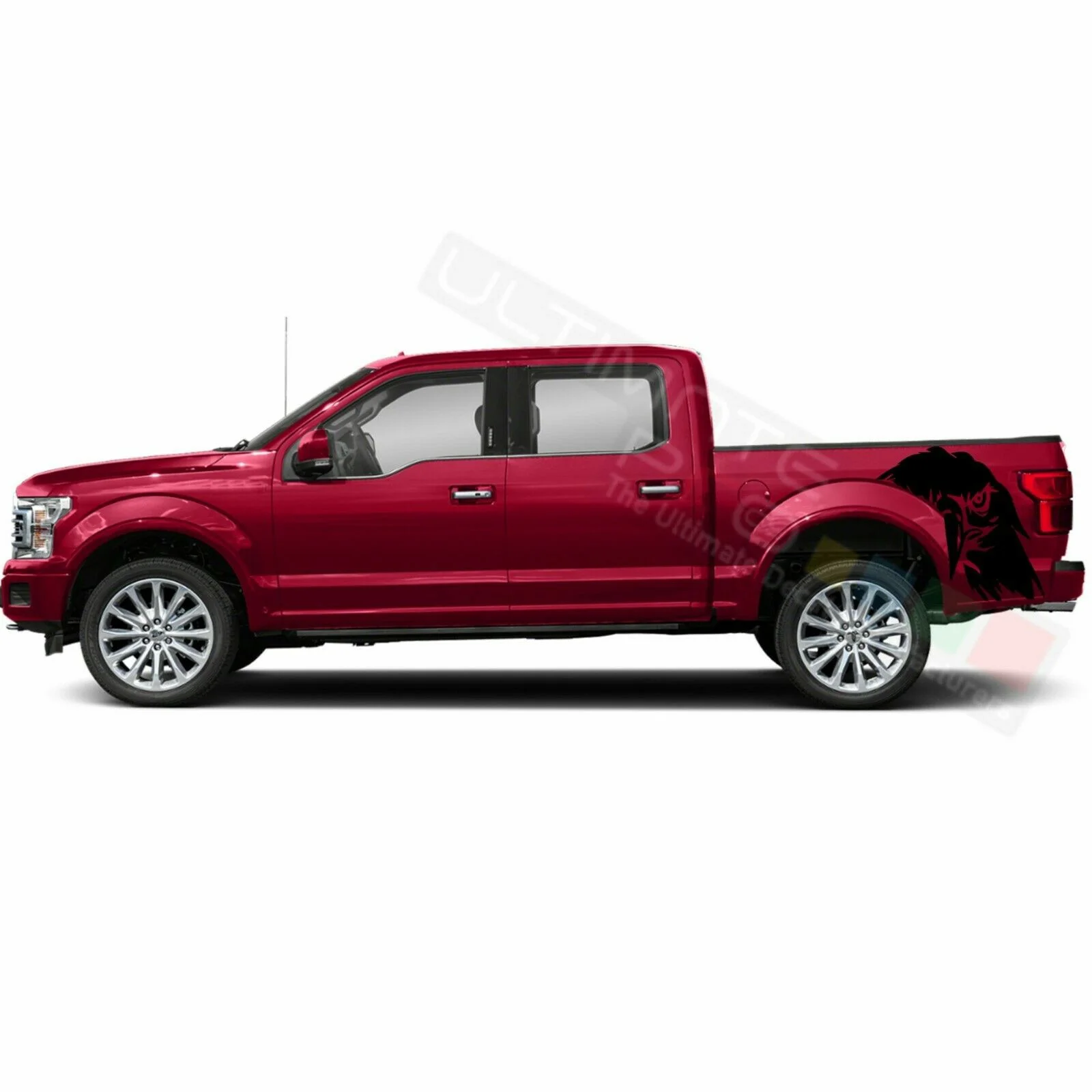 

For Bed Eagle Decal Sticker Graphic Side Stripe Ford Supercrew cab F150 2019