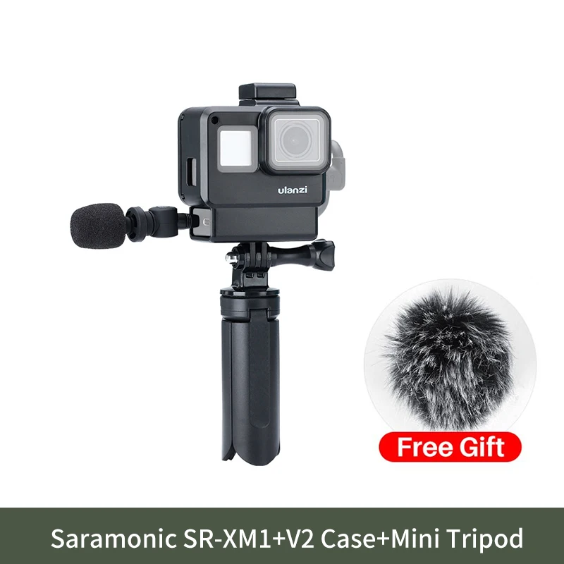 Mic Tripod V2 Saramonic SR-XM1 беспроводной записывающий Vlog микрофон 3,5 мм разъём Jack(TRS) Plug and Play микрофон для экшн-камеры DSLR sony RX100 VII Camixer - Цвет: Mic Tripod V2