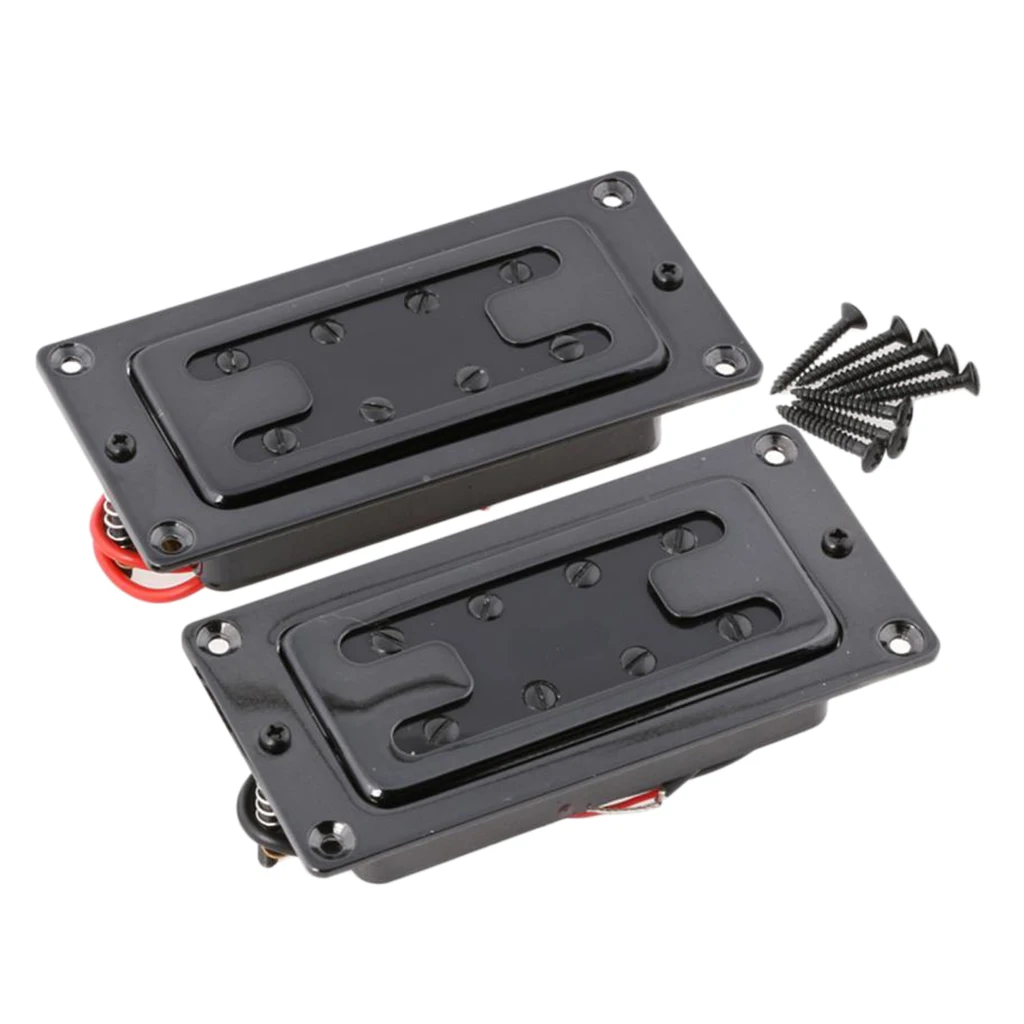 4 струны бас гитара Пикап электрический Humbucker с винтами комплект | Спорт и
