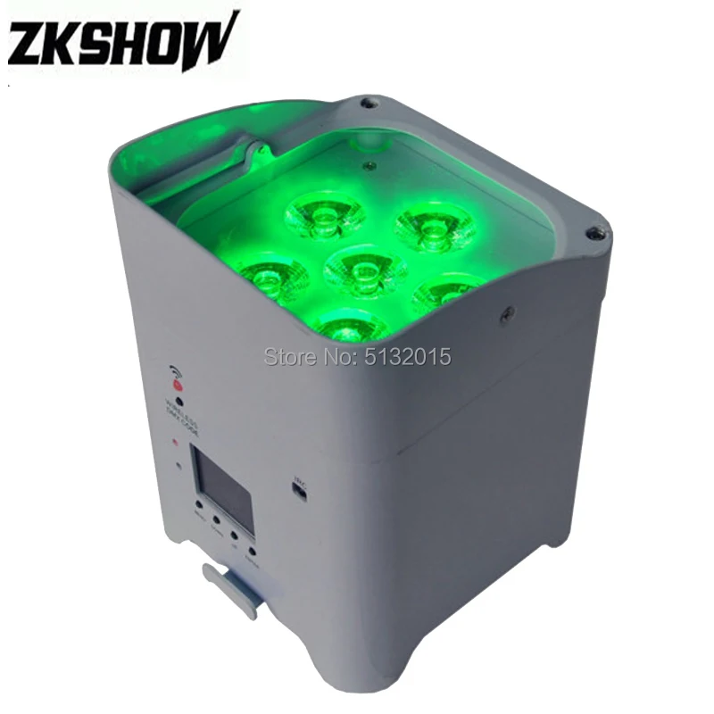 12 шт./лот 6*15 Вт RGBWA + УФ светодиодный прожектор Uplight с приложением для телефона 2 4G
