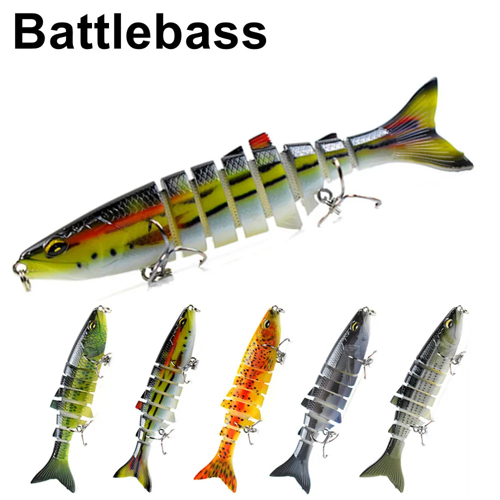 

1PC Sinking Wobblers Fishing Lures Jointed Crankbait Swimbait 8 Segment Hard Artificial Bait For Fishing Tackle Lure 12cm/19.3g