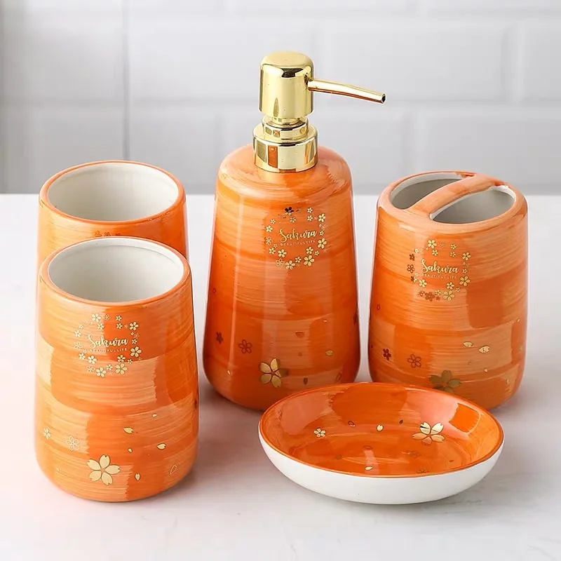 5 шт. домашний декор свадебный подарок керамические наборы для ванной комнаты