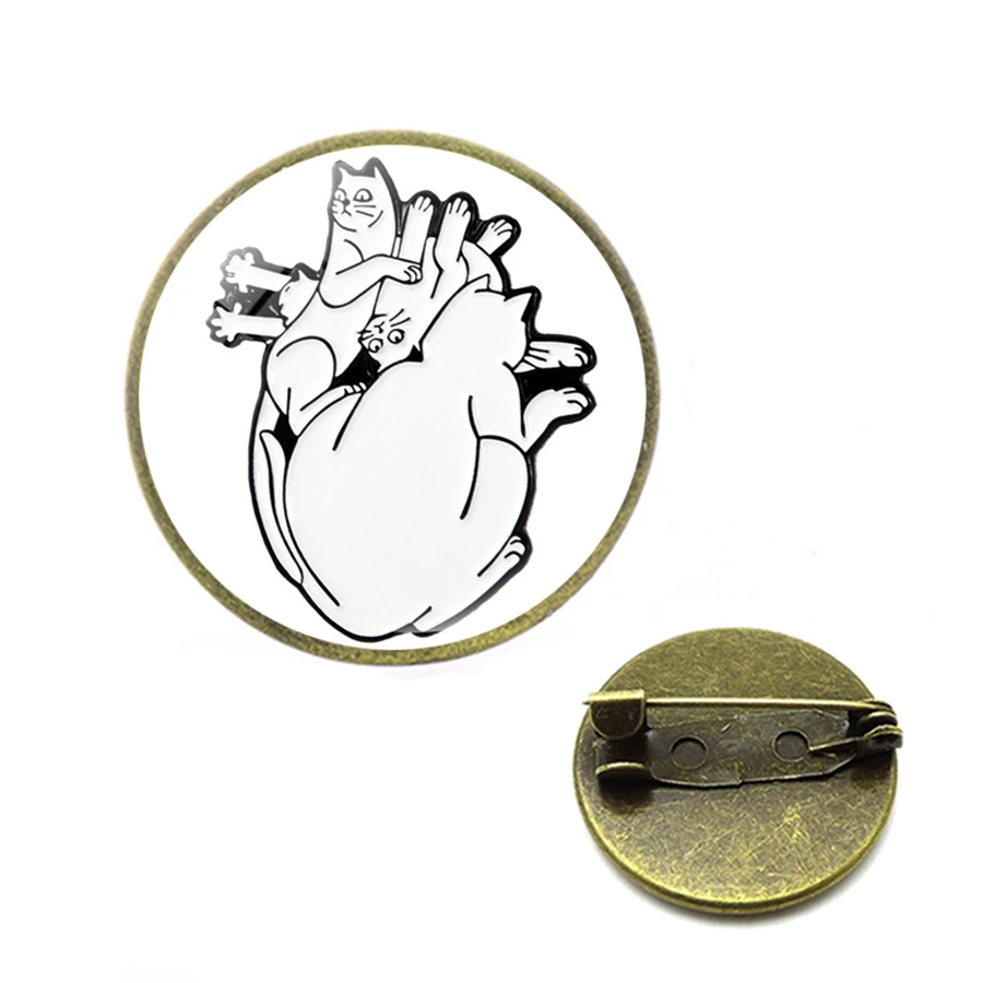 Коллекция organ Heart броши на булавке Ван Гог звездная Ночная волна Вселенная