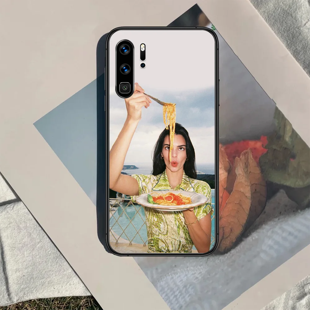 

Kendall Jenner Phone Case For Huawei P Mate 10 20 30 40 Lite Pro smart Z 2019 nova 5t black Shell Silicone Bumper Fashion Cell