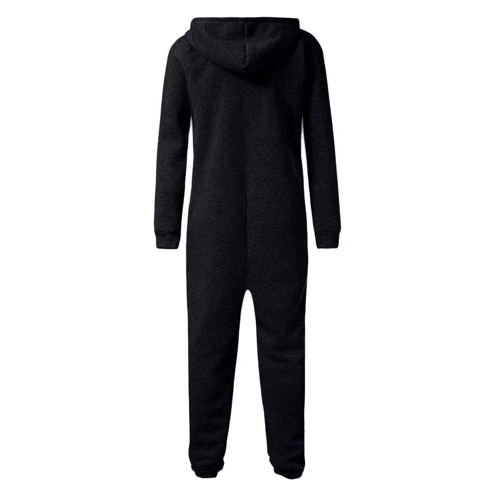 Мужской комбинезон, все в одном, для фитнеса, бега, для мужчин, t Non Footed Pajama Playsuit, блузка с капюшоном, Повседневная зимняя теплая Пижама# S