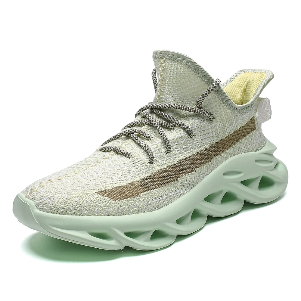 Мужские кроссовки с плетеной подошвой модный светильник повседневная обувь