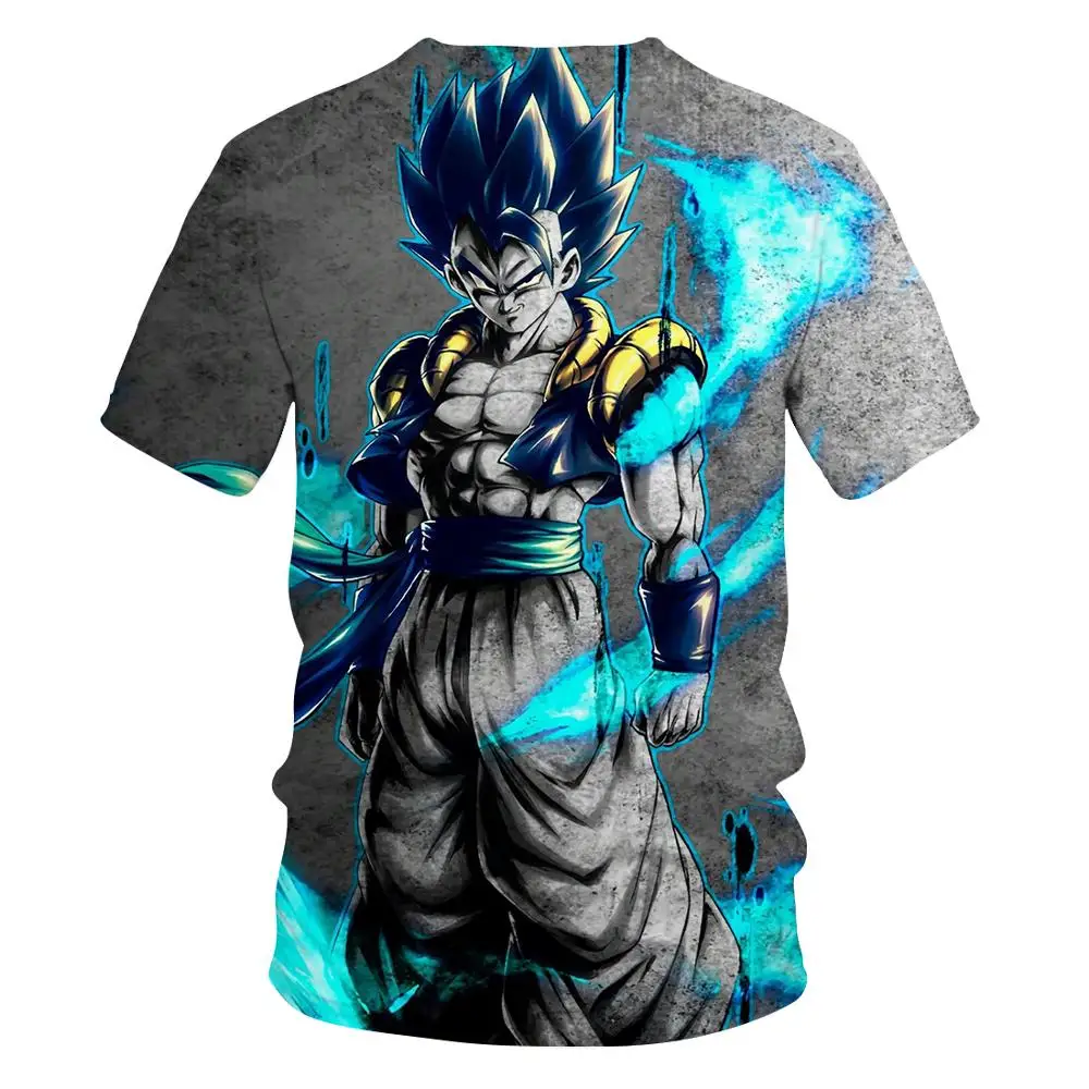 Новинка 2020 футболки с 3D принтом Dragon Ball Z забавная футболка мультипликационным