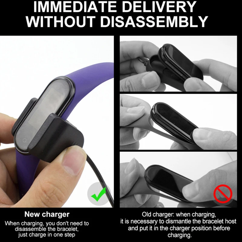 

Charger Wire For Xiaomi Mi Band 5 4 Smart Wristband Bracelet For Mi Band 5 Charging Cable Miband 4 USB Charger Cable Adapter